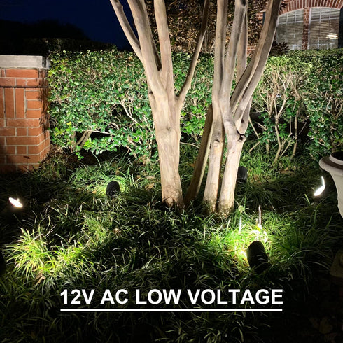 GOODSMANN Low Voltage Landscape Lights, 3W LED Floodlights with Replaceable Bulb, 200 Lumen, 12V AC