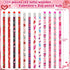 Zuazaor 500 Pieces Valentine Pencils with Erasers, Kids Heart Wooden Pencils for Office and School Supplies