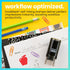 ExcelMark Apple - Self-Inking Round Teacher Stamp with Red Ink