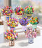 Magic Ants 8 Pack 3D Pop Up Flower Bouquet Cards Assortment Beautiful