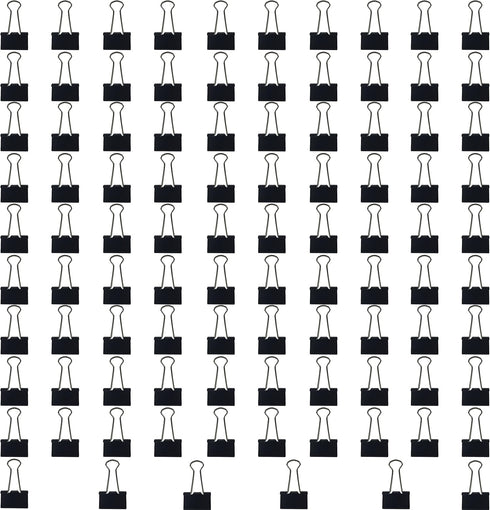 Medium Binder Clips 1.25-Inch Black, 96-Pack