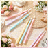 24 11'' Baquler Pcs Pastel Flameless Taper Candles Colorful LED Candle Sticks Colored Battery Operated Candle Pink