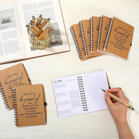 Tellingyou 20 Pcs Employee Appreciation Gifts, A6 To Do List Notepads, Motivational Pens, Positive Planner
