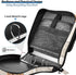 Krafig 3 Cookies Milk Pattern Cute Zipper Binder Bag Ring with Handle Shoulder Strap, Binder File Organizer Bag Storage