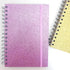 Glittery Pink Spiral Notebook, 2Pack Hardcover Journals for Note Taking, 180 Pages, 8.2” x 6”, Thick Paper