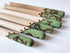 Set 6 set set of tools for Ukrainian Easter eggs decorating, Kistka decorated with hand wood-burned pysanky symbols