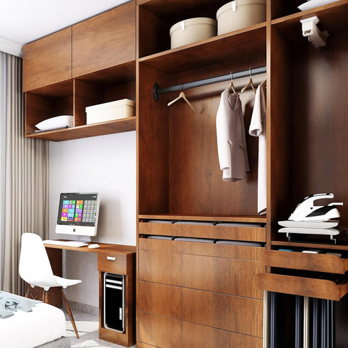 Yenhome 24"x118" Brown Wood Contact Paper, Peel and Stick Vinyl Wrap for Countertops, Waterproof Wood Wallpaper