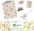 VIBRANZ-LAB Cute Tape Dispenser, Fun Desk Accessories, Floral Tape Dispenser, Cute Office Supplies for Women, Weighted