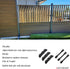 Explranltec 11 (48'') Deck Sunblind System Brackets, Louver Hardware System for Blinds and shutters, Heavy-Duty Steel