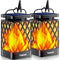 TomCare Solar Lights Outdoor Flickering Flame Solar Lantern Outdoor Hanging Lanterns Decorative