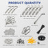 1/8" 165FT 304 M5 (50M/165FT) Wire Rope Kit Stainless Steel Cable with Turnbuckle String Light Hanging Wire Tensioner