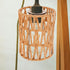 E27 4cm ABOOFAN Cylinder Lamp Shade Paper Rope Material, Fitter Khaki Faux Rattan Lampshade for Pendant Light, Wall