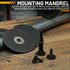 Cut-Off Wheel Mounting Mandrel Holder, 3/8" & 1/4" Arbor Hole with 1/4" Shaft for Die Grinder Accessories