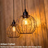 TWINKVILLA Bulb Ball-G50-2PK) Hanging Pendant Lights, Battery Operated Outdoor Chandelier with Warm White LED for Patio