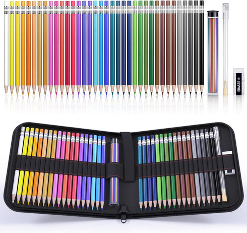Four Candies Mechanical Colored Pencils, Erasable with Sharpener and Bag, Aesthetic Drafting Tools, 2.6mm, 36Pcs
