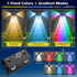 4 Pack 8 T-SUN Solar Fence Lights Outdoor, Waterproof Fence Lights Solar Powered Mode RGB & Warm WhiteColor Changing