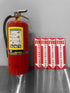 (4 pack) Fire Extinguisher Signs Fire Extinguisher For Business Office or Warehouse 80 mil Thick Plastic by Wrapco