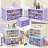 Desk Storage Organizer with 9 Drawers, Clear Plastic Storage Cabinet for Makeup, Office, Craft, and Art Supplies