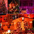 2Pack 144ft 400 8 IP44 Solar Halloween String Lights Outdoor Orange, LED Spooky Lights Modes with Timer, Waterproof