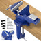 Shangyoyi 2-in-1 Bench Vise For Workbench 3.2"- Multi-functional Portable 360 Swivel Base Bench