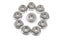 M10 x 1.5mm Flange Nuts - binifiMux Diameter 10Pcs Serrated Hex Flange Lock Nuts 304 Stainless Steel