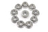 M10 x 1.5mm Flange Nuts - binifiMux Diameter 10Pcs Serrated Hex Flange Lock Nuts 304 Stainless Steel