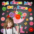 ojustbeok April Showers Bring May Flowers Bulletin Board Decorations, Spring Cutouts with 3D Tissue Paper Pompoms for