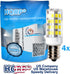 4-Pack E12 110V Bulb HQRP LED Light Cool Compatible with Ceiling Fan, Chandelier, Indoor Lighting, Drill Press