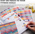 Clever Fox Planner Fitness Sticker Set, 16 Sheets of 841+ Unique Stickers for Monthly, Weekly & Daily Planning