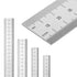 Mr. Pen Machinist Ruler, 4 Pack (6, 8, 12, 14 inch), Stainless Steel Metric Ruler with Millimeter Measurements
