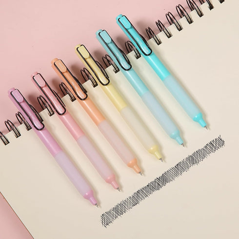 Mr. Pen Aesthetic Highlighters and Gel Pens, 12 Pack, Pastel Colors, No Bleed Bible Highlighters, Black Ink Gel Pens