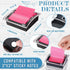 Demissle 8 Pack Sticky Note Dispenser / Pop Note Dispenser Set / 3x3 Clear Top Black Base Holder with Adhesive