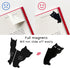 Magnetic Bookmarks - 6 Pieces Assorted Cute Book Markers Clip Set for Teachers Students Book Lovers Reading, for School Office Home Supplies, Kawaii Cat Magnet Page Markers by yasest