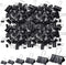 Yexiya 1000 Pcs Binder Clips Bulk, Assorted Sizes Black Paper Clips for School Teachers and Office Supplies