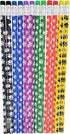 Paw Print on Colorful #2 LEAD Pencils, Wooden with Colorful Eraser on Top (48 Pack) Bulk