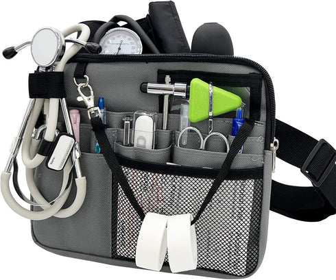 MELINON Nurse Fanny Pack with Medical Gear Pockets - Durable Nurse Waist Pouch