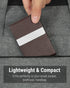 MaxGear Business Card Holder, PU Leather & Stainless Steel Case for Men or Women, RFID Blocking, Coffee
