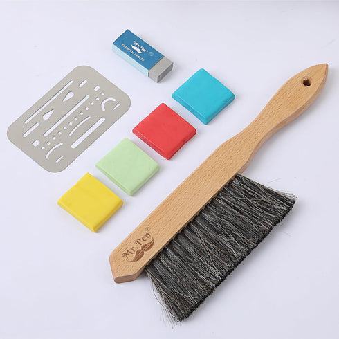 Mr. Pen Art Eraser Set, 7 pcs - Pencil Erasers for Artists, Drawing Erasers, Kneaded Erasers, Drafting Brush