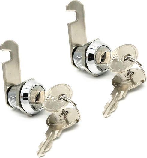 XMHF 16mm Cylinder Cam Lock for Mailbox, Cabinet, Cupboard, Drawer, Tool Box, Keyed Different, 2 Pcs