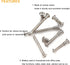 binifiMux 10-Set M6x25mm Rivet Countersunk Hex Socket Cap Bolts and Hex Head Barrel Nuts for Furniture
