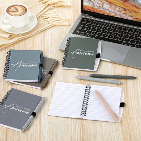 Honoson 30 Sets Employee Appreciation Gifts, Thank You Spiral Notebook with Pen Set, Inspiration Journal for Office Team