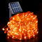 JMEXSUSS Orange Halloween Solar Lights, 66 ft 200 LED Rope Lights Outdoor