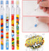 Kolewo4ever 48 Pcs Hero Translucent Pencils, Non-Sharpening Stackable Pencils, Pop Up Plastic Pencils