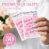BWTRVL 50 2" 3.5" Packaging A05 Pink Mini Thank You Cards - Thank You for Supporting My Small Business Cards, Pcs x