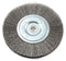 Forney 72743 Fine Crimped Wire Wheel Brush, 5-Inch with 1/2-Inch and 5/8-Inch Arbor