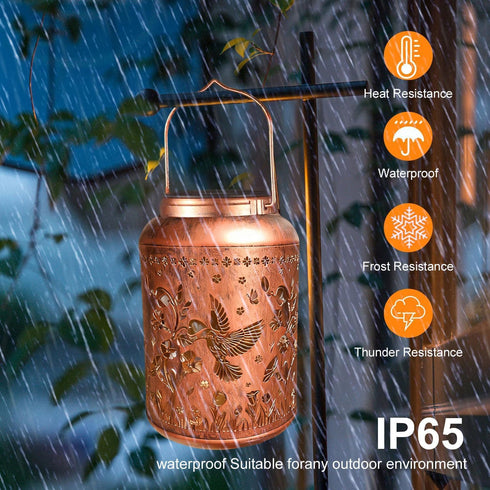 Viewpick Hummingbird Hummingbird Solar Lanterns Outdoor Waterproof Garden Decor Birthday Gifts for Women Mom Grandma