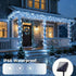 L LAMPOP 39FT 100 8 Twinkle Solar Star String Lights Outdoor Waterproof Fairy Lights LED with Lighting Modes