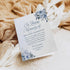 Set 4.255.5in.(Folded Personalized Soft Blue Floral Sympathy Thank You Cards, Folded Watercolor In Loving Memory Notes