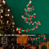 2 Pack 100 33Ft 8 Red White Green Christmas String Lights Battery Operated, LED String Lights with Timer Modes Outdoor