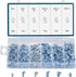 ZELCAN 150pc Metric Grease Fittings Kit, Hydraulic Grease Zerk Assortment for Replacing Missing Fittings